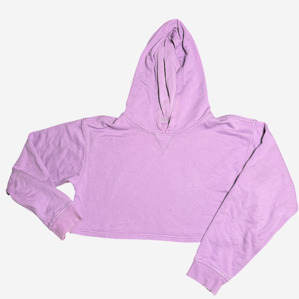 Lululemon All Yours Crop Hoodie Women S/M Wisteria Purple Athleisure